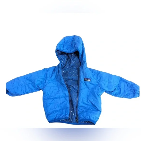 Patagonia Nano Puffer Hooded Down Reversible 2-in-1 Kids Weather Zip Up Jacket